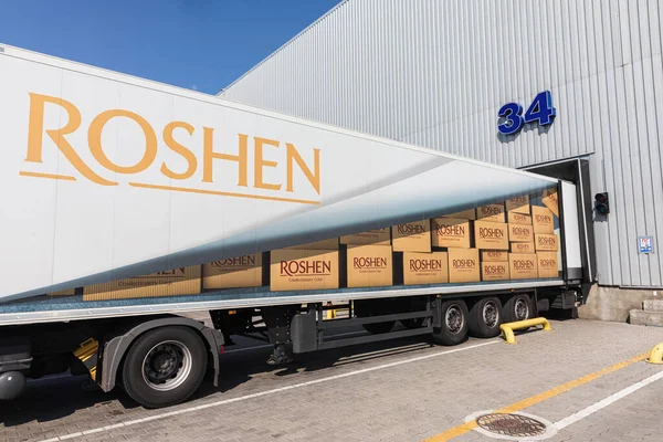 Yahotyn Oekraïne Apr 2020 Logistiek Centrum Van Roshen Snoepgoed Bedrijf — Stockfoto