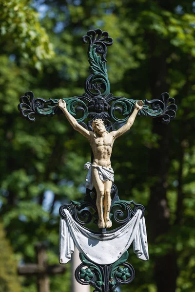 National Memorial Museum Lychakiv Kyrkogård Lviv Ukraina Gammal Staty Graven — Stockfoto