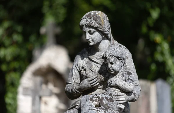 National Memorial Museum Lychakiv Cemetery Lviv Ukraine Inglés Antigua Estatua — Foto de Stock