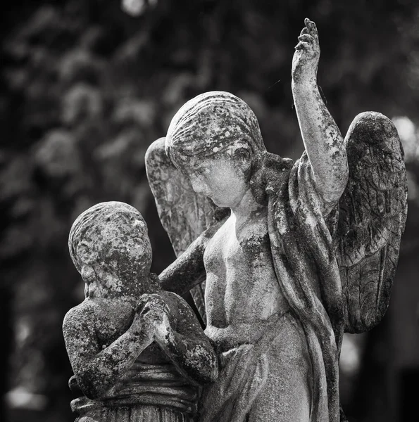 National Memorial Museum Lychakiv Cemetery Lviv Ukraine Inglés Antigua Estatua — Foto de Stock