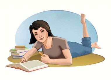 Kız öğrenci rahatlatıcı