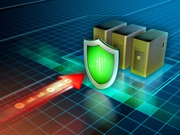 Protección contra ataques cibernéticos — Foto de Stock