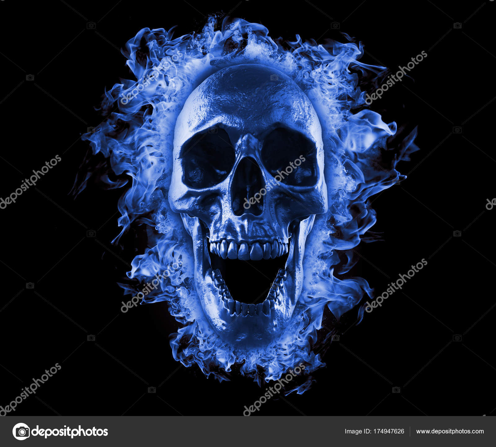 Fear Of God Wallpaper Skull Burned Fire Isolated Wallpaper Rendering Illustration Stock Photo C Abidal