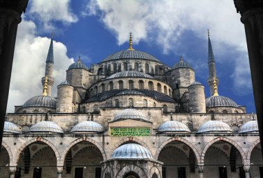 İstanbul Sultanahmet Sultanahmet , Sultan Ahmet Camii mavi gökyüzünde