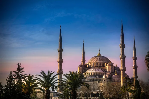 Мечеть Султанахмет Блакитна Мечеть Стамбулі Туреччина Зовнішній Вигляд Блакитної Мечеті — стокове фото