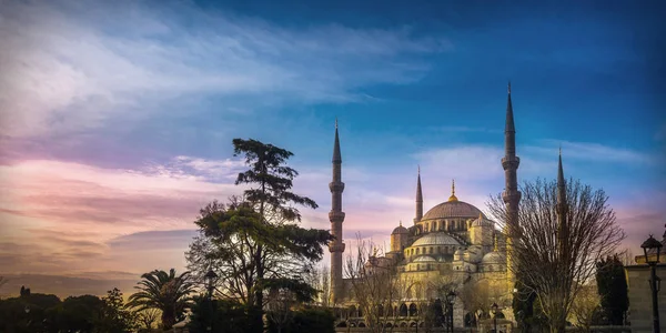 Moschea Sultanahmet Moschea Blu Istanbul Turchia Veduta Esterna Della Moschea — Foto Stock