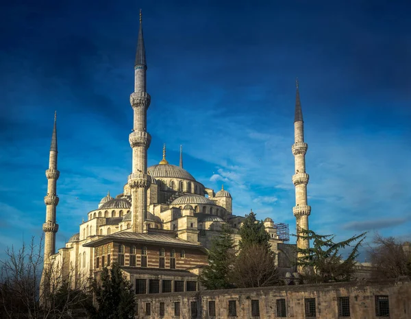 Moschea Blu Sultanahmet Istanbul Turchia Moschea Sultan Ahmed Nel Cielo — Foto Stock