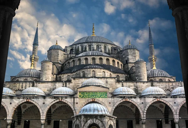 Mezquita Azul Sultanahmet Estambul Turquía Mezquita Sultan Ahmed Cielo Azul — Foto de Stock