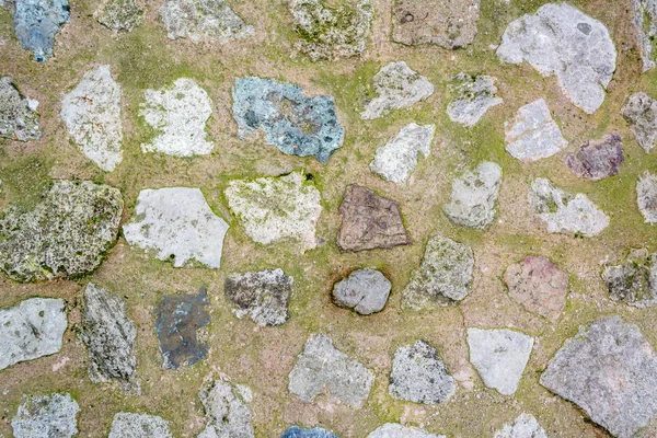 Camino Piedra Con Fondo Textura Hierba — Foto de Stock