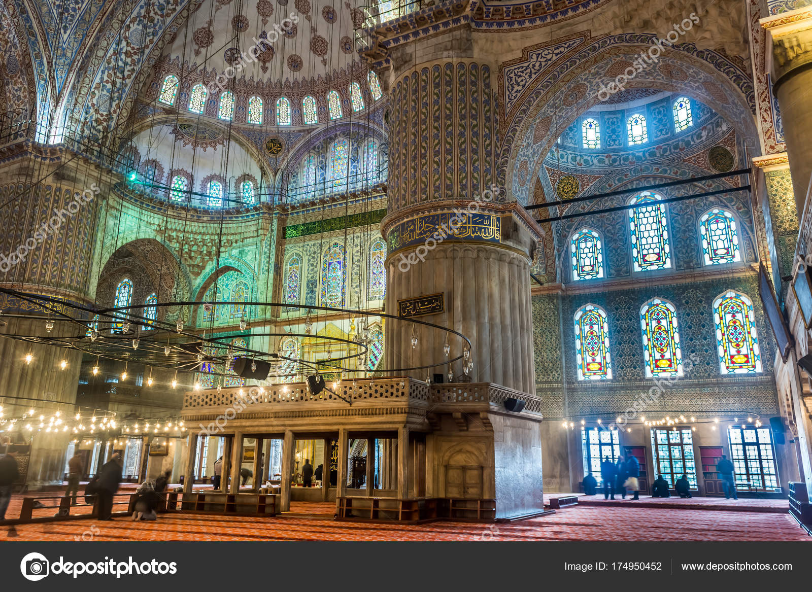 Interior Design Sultanahmet Mosque Blue Mosque Istanbul