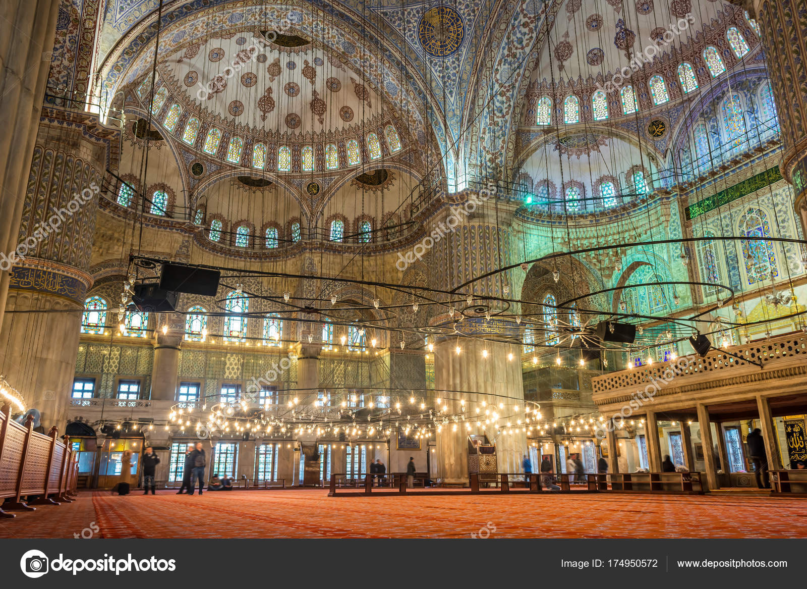 Interior Design Sultanahmet Mosque Blue Mosque Istanbul