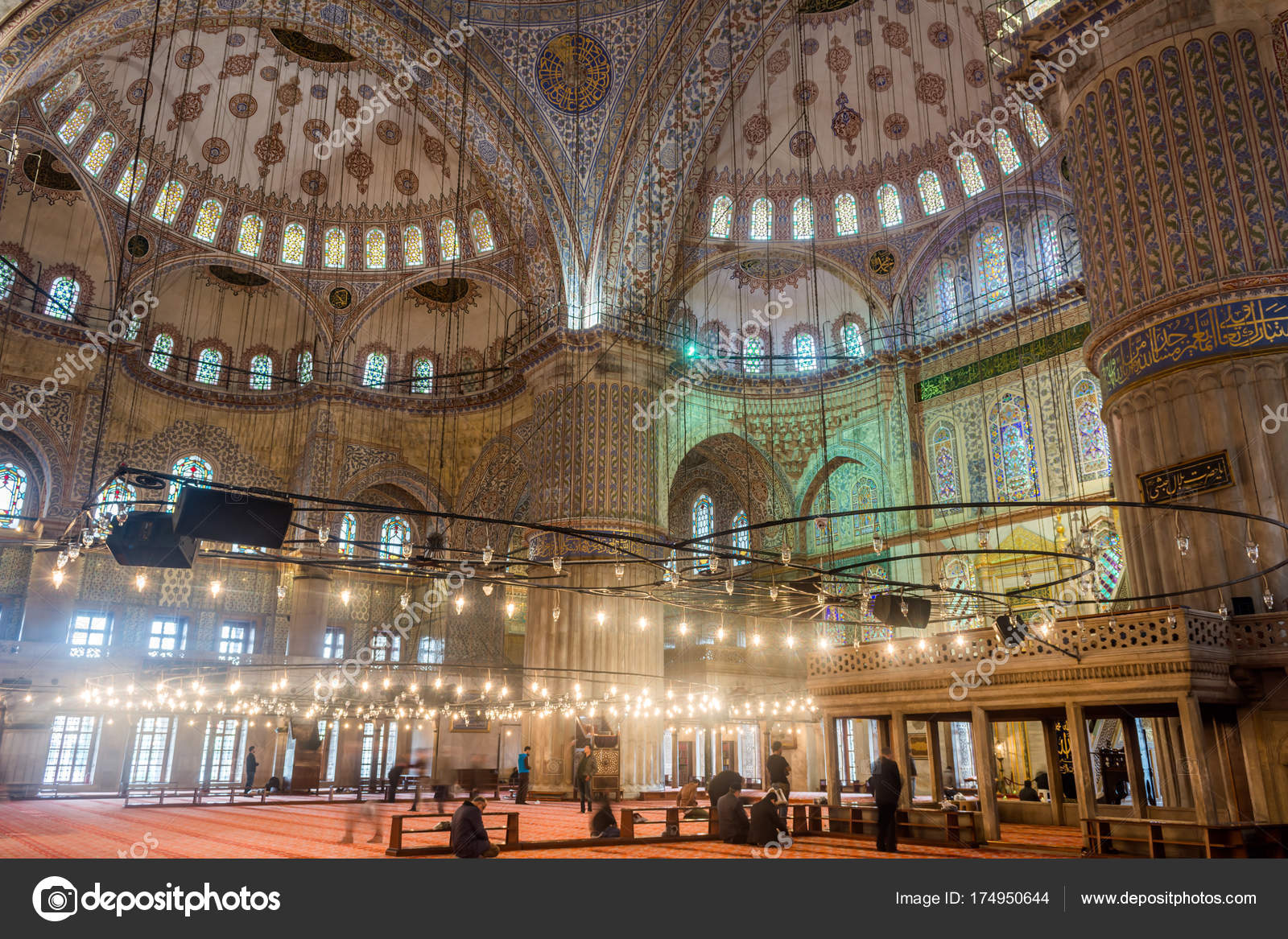 Interior Design Sultanahmet Mosque Blue Mosque Istanbul