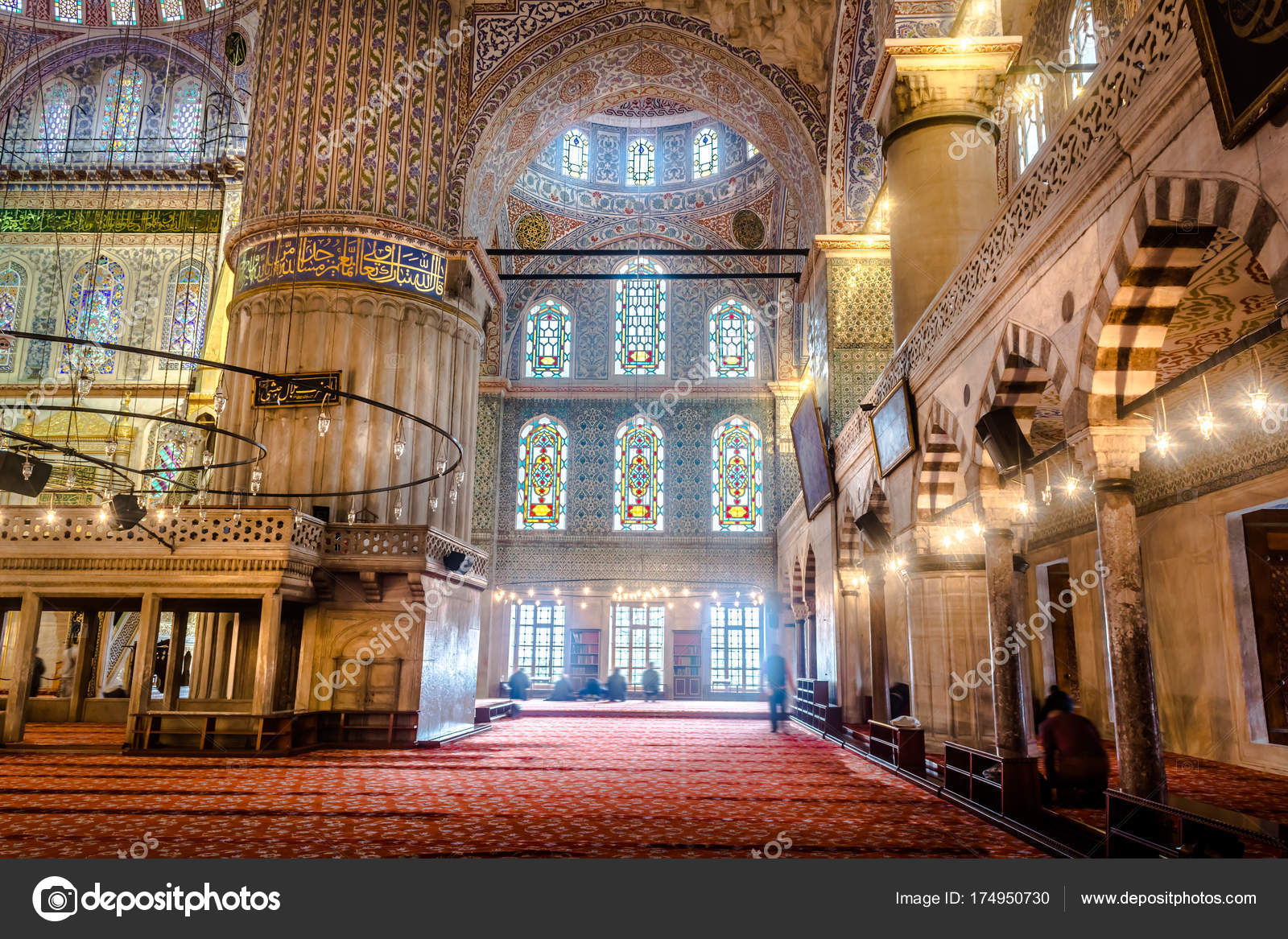 Interior Design Sultanahmet Mosque Blue Mosque Istanbul