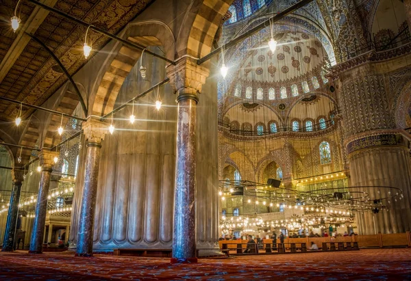 Innenausbau Der Sultanahmet Moschee Der Blauen Moschee Istanbul Türkei — Stockfoto