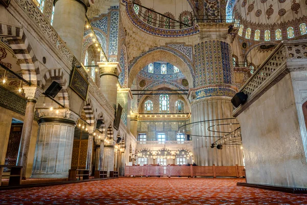 술탄아흐멧 모스크 이스탄불의 모스크의 인테리어 디자인 — 스톡 사진