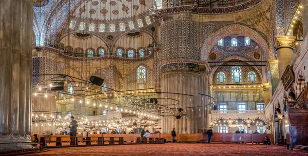 Innenausbau Der Sultanahmet Moschee Der Blauen Moschee Istanbul Türkei — Stockfoto