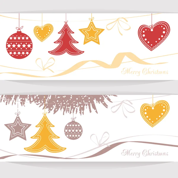 Vector header Christmas Background — Stock Vector