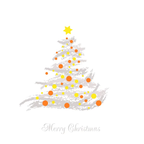 Ilustração vetorial árvore de Natal abstrata — Vetor de Stock