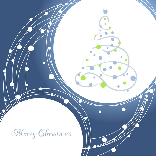 Illustration vectorielle arbre de Noël abstrait — Image vectorielle