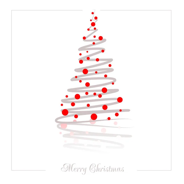 Illustrazione vettoriale albero di Natale astratto — Vettoriale Stock