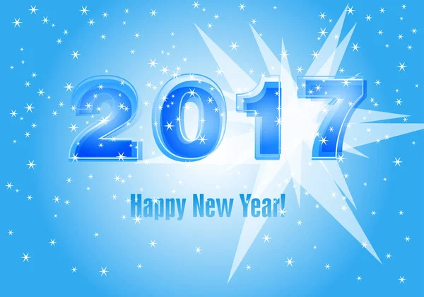 2017 feliz año nuevo tarjeta de felicitación — Archivo Imágenes Vectoriales