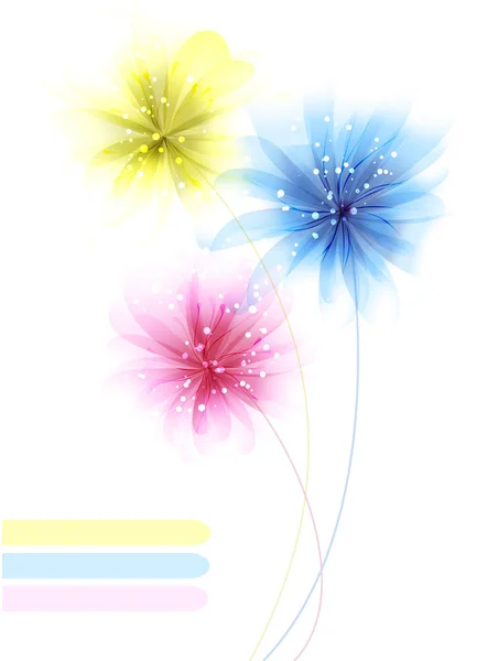 Διανυσματικό φόντο με λουλούδια — Διανυσματικό Αρχείο