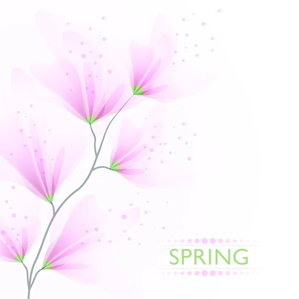 Vektor Hintergrund mit zarten Blumen — Stockvektor