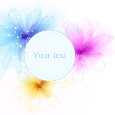 Çiçekli vektör arkaplanı