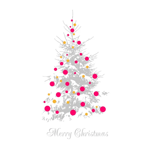 Illustrazione vettoriale. Abstract albero di Natale — Vettoriale Stock