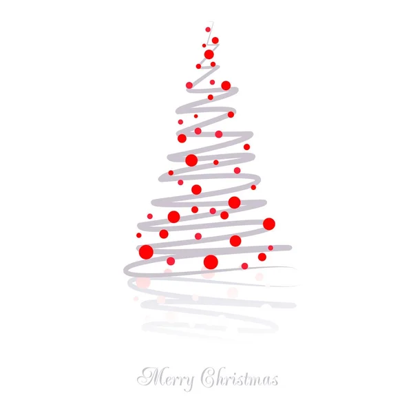 Vector illustratie abstract kerstboom — Stockvector