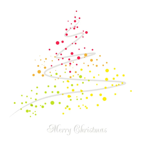 Vektorové ilustrace abstraktní vánoční strom — Stockový vektor