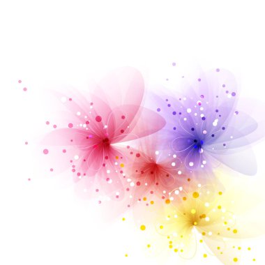 Çiçekli vektör arkaplanı