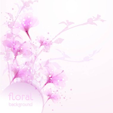 Çiçekli vektör arkaplanı