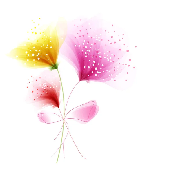 Vector Achtergrond Met Pastel Bloemen — Stockvector