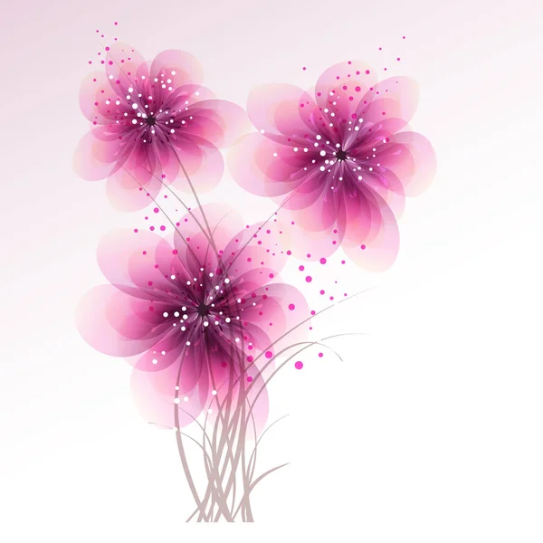 Vector Background Pastel Flowers — Stock Vector