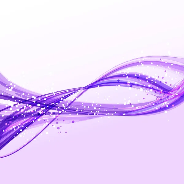 Векторний Фон Фіолетовою Хвилею Eps Містить Прозорі Єкти — стоковий вектор