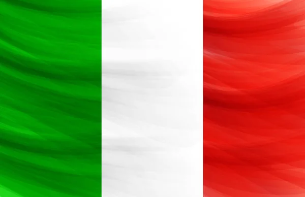 Bandera Italiana Verde Blanca Roja Fondo Pastel Suave — Vector de stock