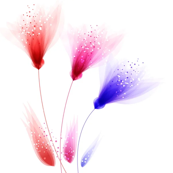 Fond Vectoriel Avec Des Fleurs Pastel — Image vectorielle