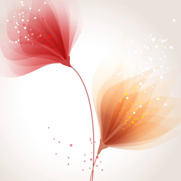 Fond Vectoriel Avec Des Fleurs Pastel — Image vectorielle