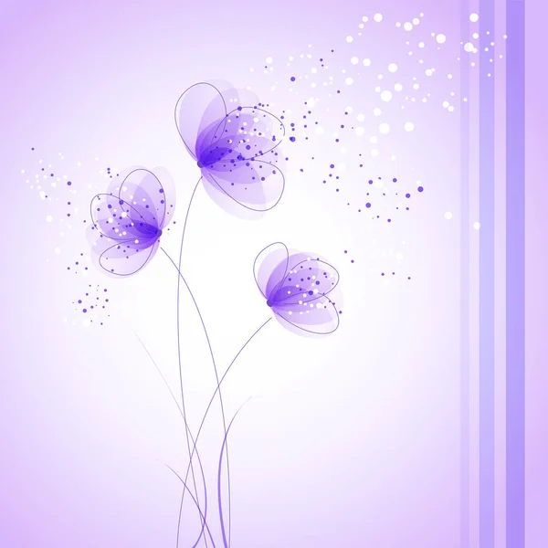Vektor Bakgrund Med Pastell Blommor — Stock vektor