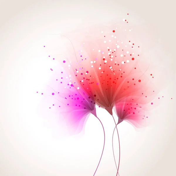 Vector Achtergrond Met Pastel Bloemen — Stockvector