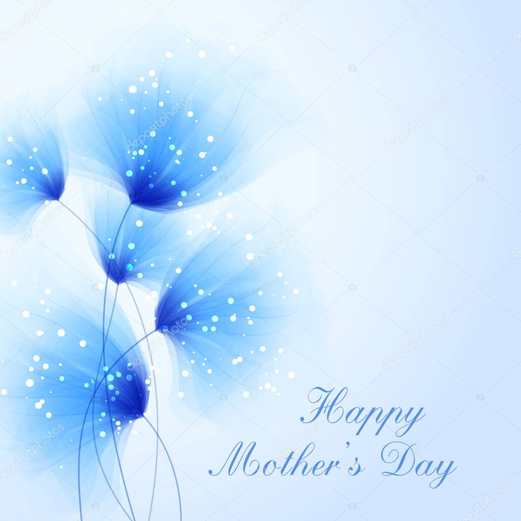 Vector background to celebrate mother's day with flowers