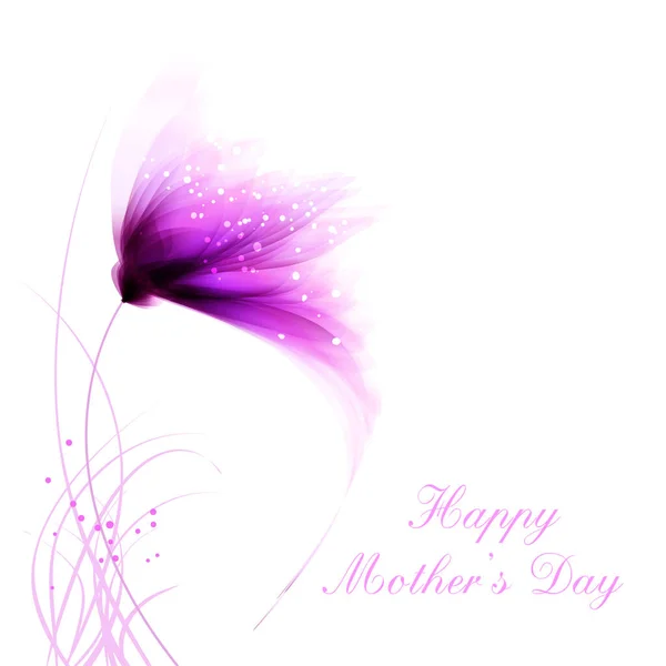Fondo Vectorial Para Celebrar Día Madre Con Flores — Archivo Imágenes Vectoriales