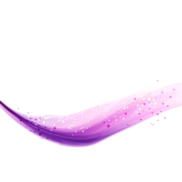 紫色の波のベクトル背景 Eps 透明体を含む — ストックベクタ
