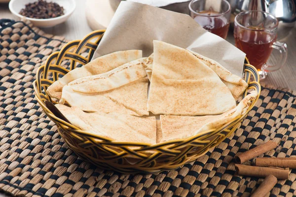 Smaczny chleb arabski — Zdjęcie stockowe