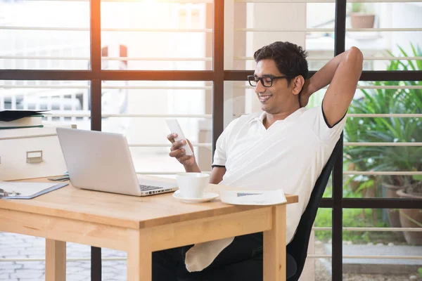 Indian male working at office — Stock Photo, Image