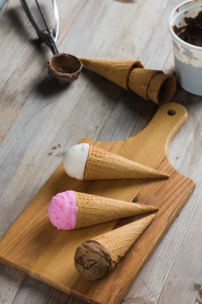 Különböző fagylaltok — Stock Fotó