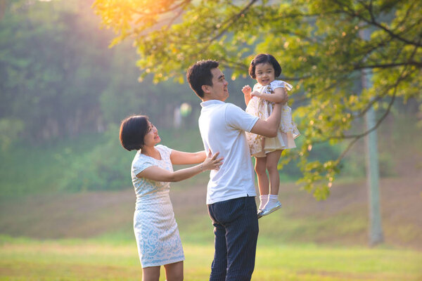 asian family outdoor