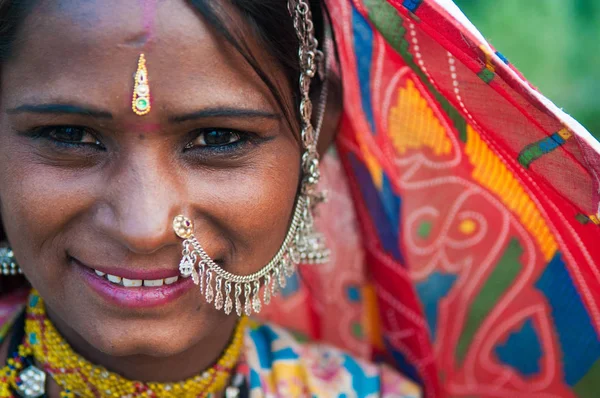 Mulher rajasthani bonita — Fotografia de Stock