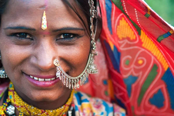 Mooie rajasthani vrouw — Stockfoto